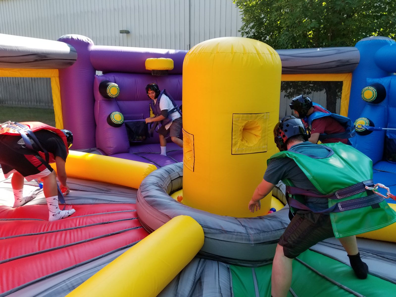 Life-size Hungry Hippo Bungee inflatable game